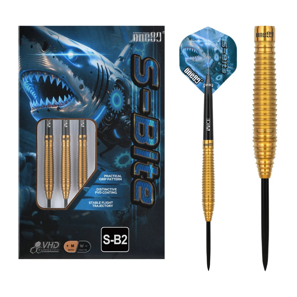 One80 SBite SB2 90% Tungsten Steel Tip Darts