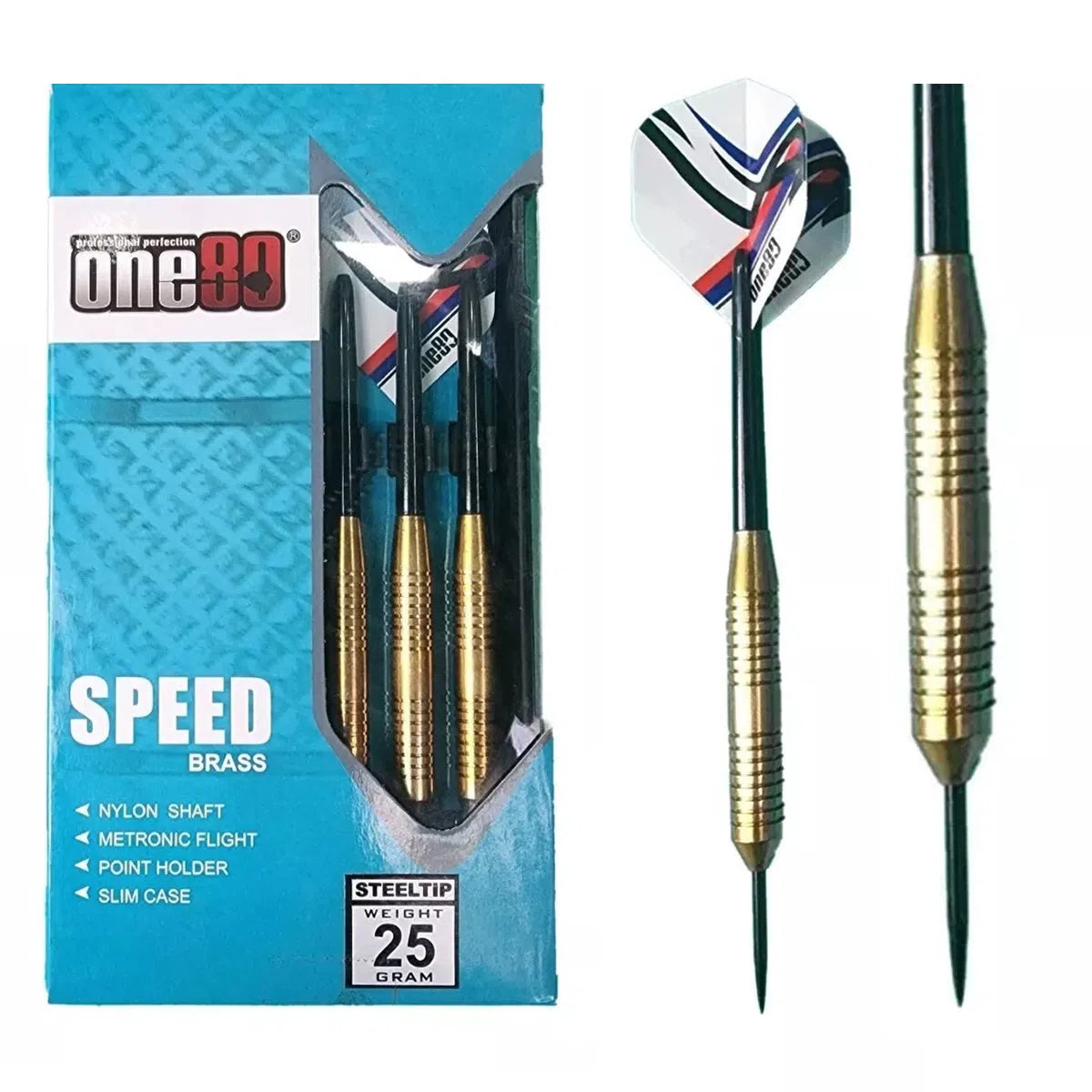 One80 Speed Brass Steel Tip Darts