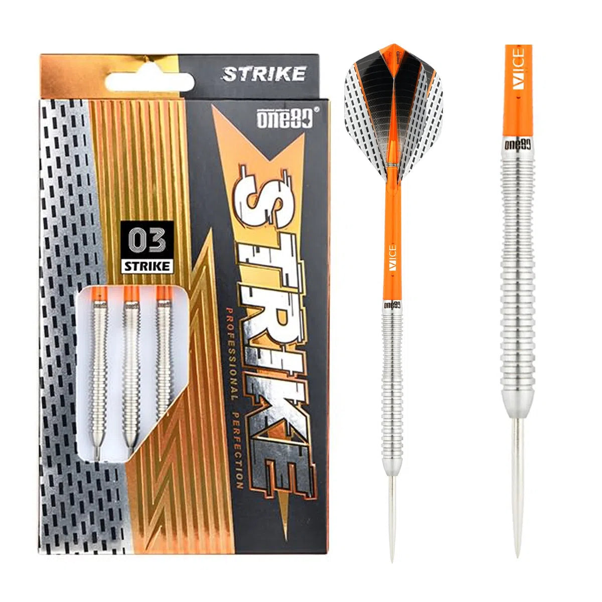 One80 Strike 03 80% Tungsten Steel Tip Darts