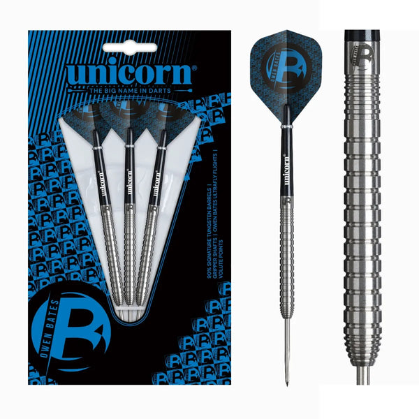 Unicorn Owen Bates 90% Tungsten Steel Tip Darts-1-24 GRAM-Premier Darts