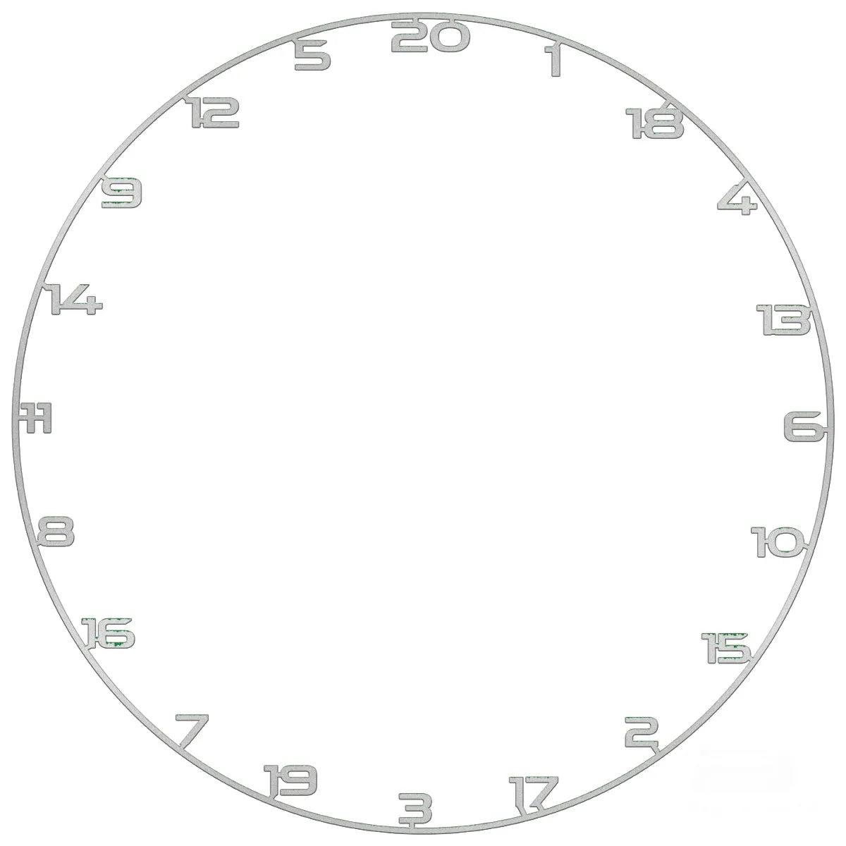 Bullet Custom Number Ring-7-Silver-Premier Darts