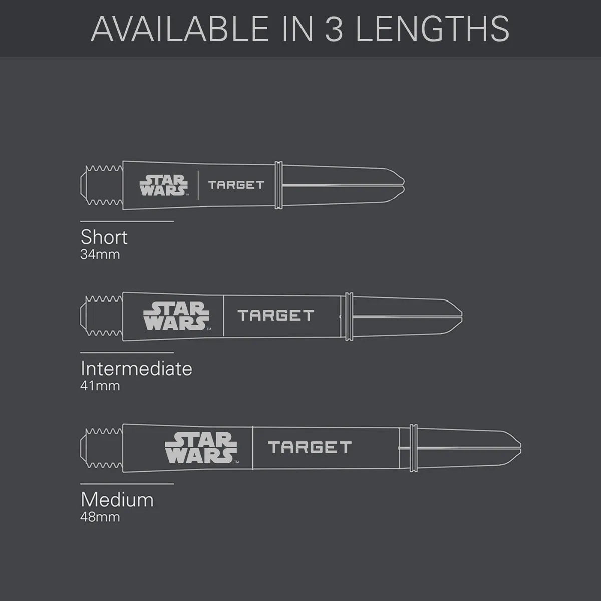 Target Darts x Star Wars Pro Grip Dart Shafts