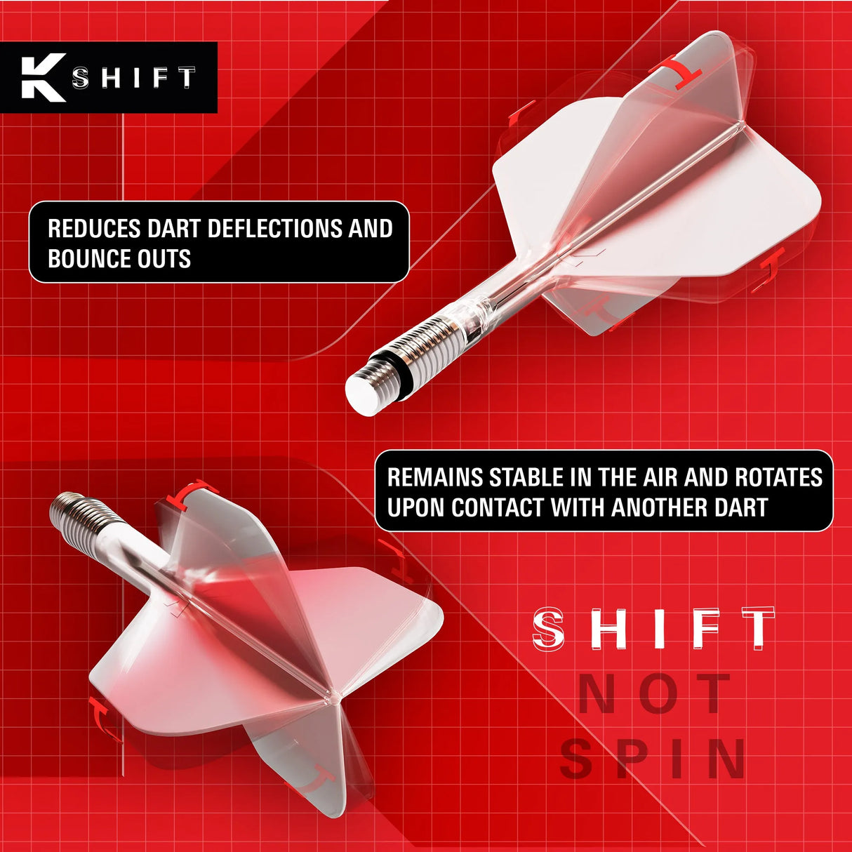 Target Darts K-Shift Flight System No6-Dart Flights-2-Premier Darts