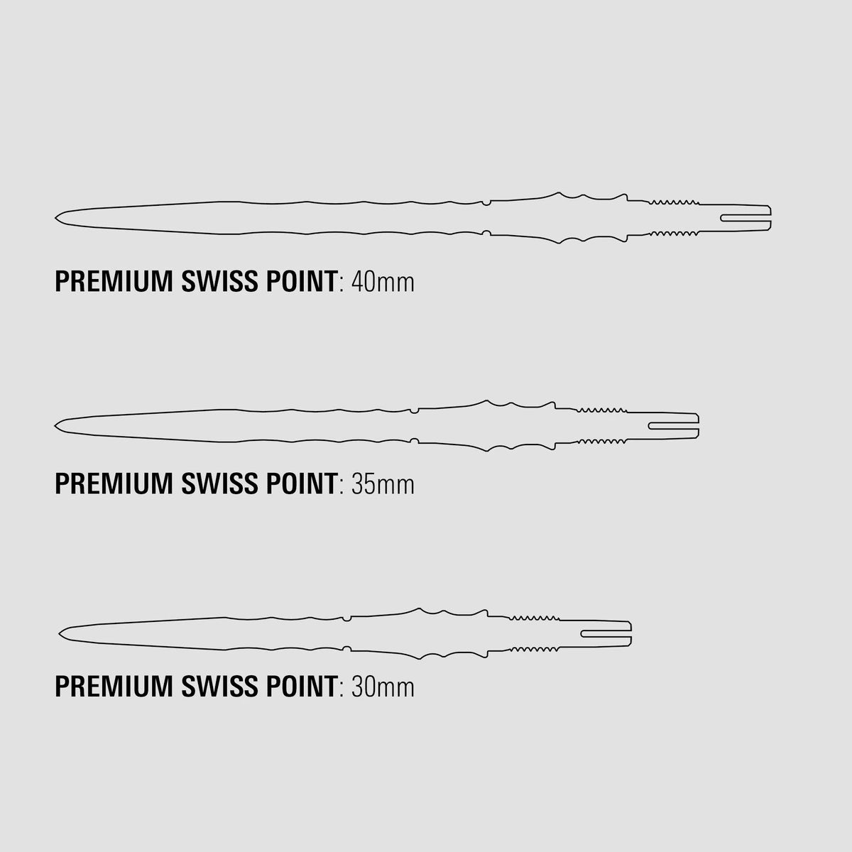 Target Japan Premium Swiss Points New Colours-4-Blue-30mm-Premier Darts