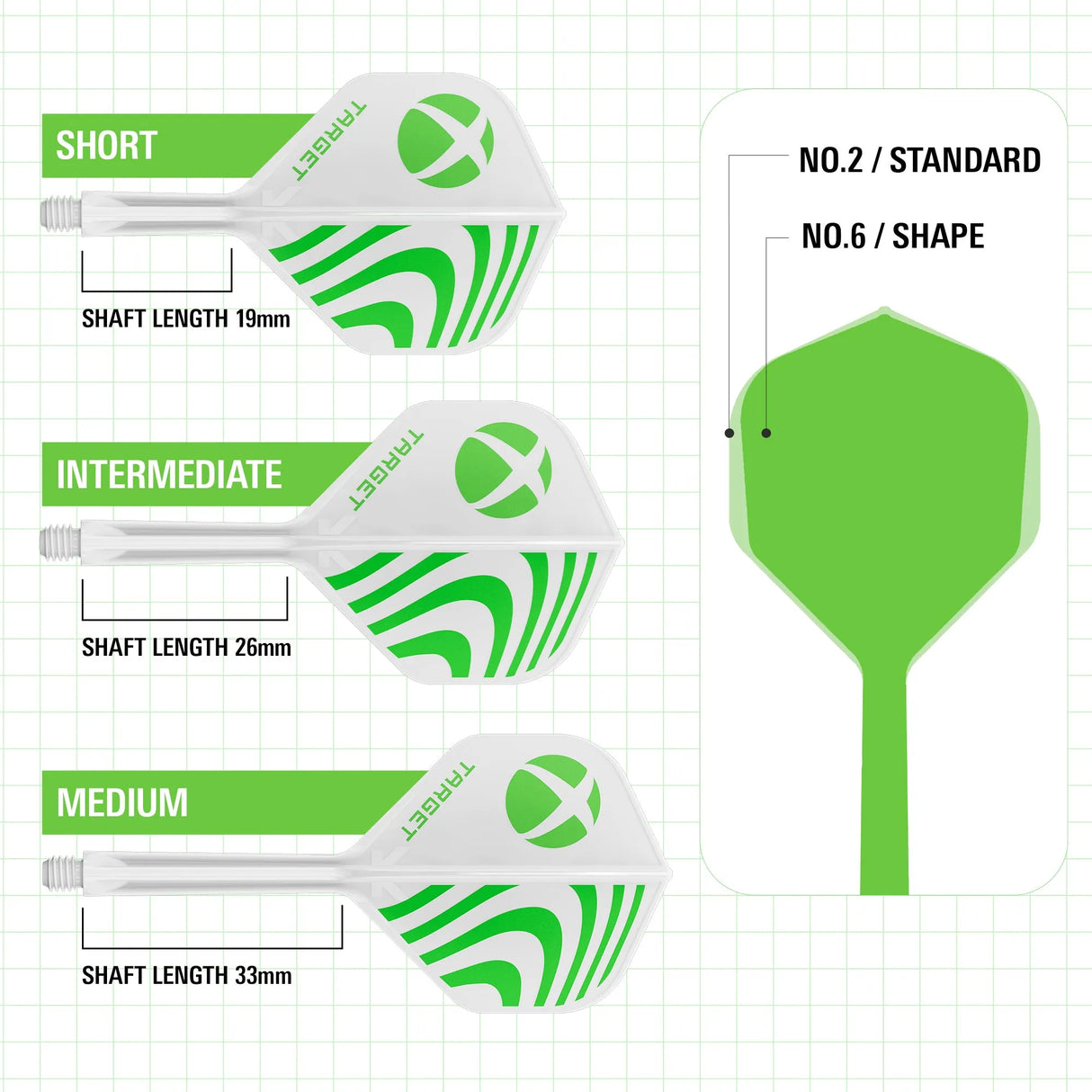 Target Darts | XBOX K-Flex Flight System No2-3-Short-Premier Darts