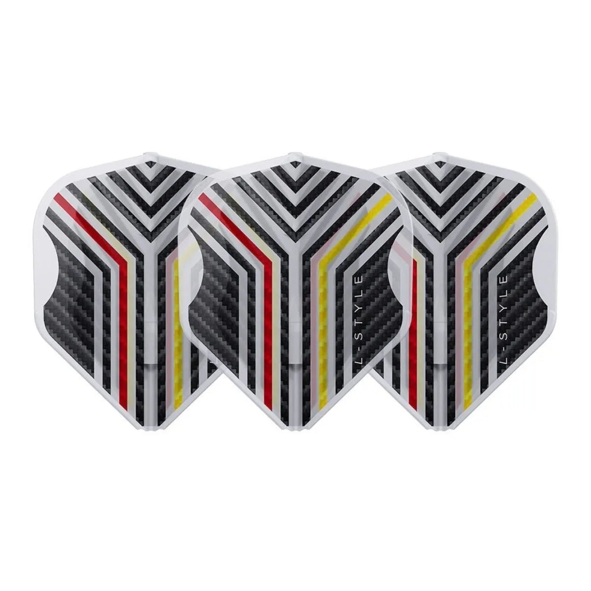 L-Style Darts L-Flight EZ L1 Arno Merk V1 Clear White Flights-2-Premier Darts
