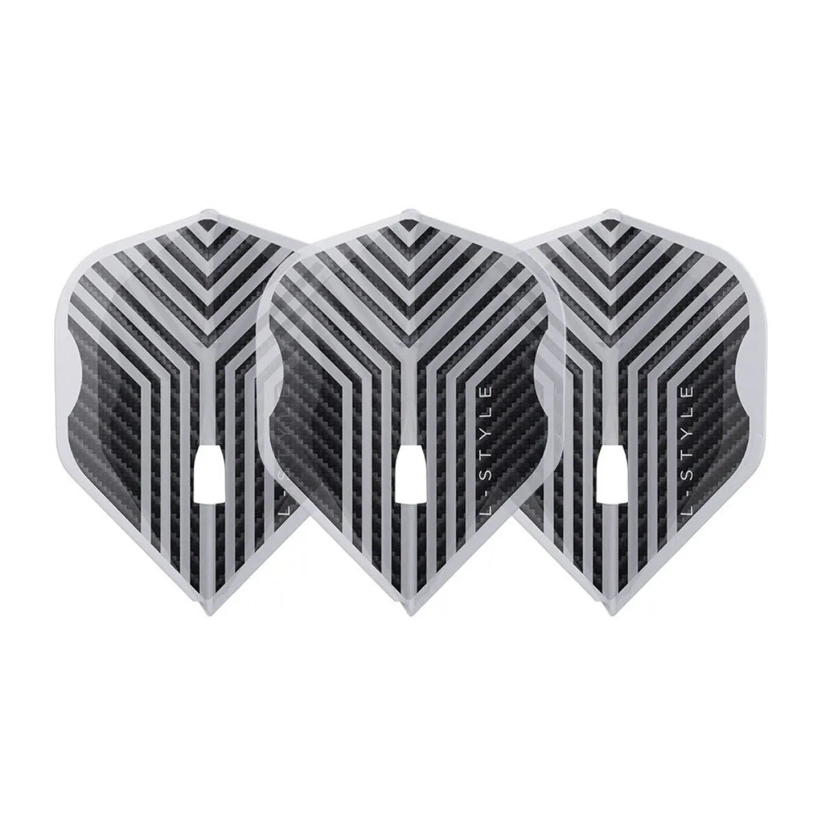 L-Style Darts L-Flight PRO L1 Arno Merk V1 Clear White Flights-2-Premier Darts