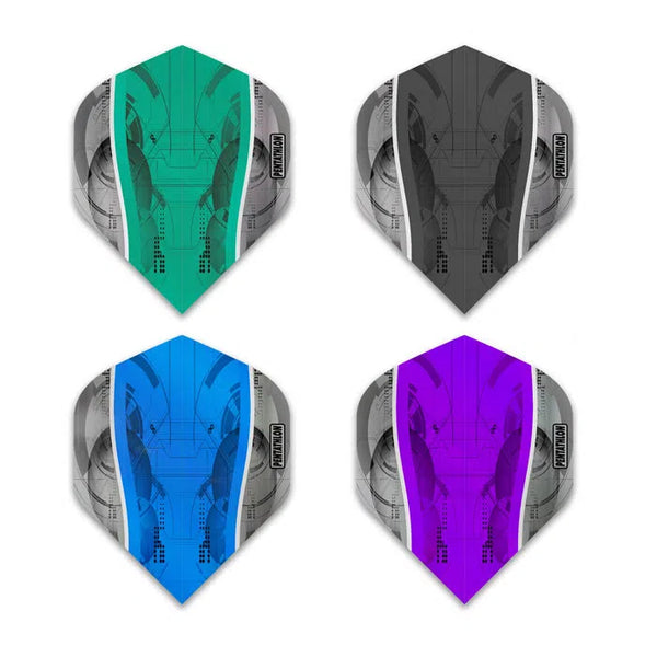 Pentathlon Extra Strong Silver Edge Standard No2 Flights-1-Aqua-Premier Darts