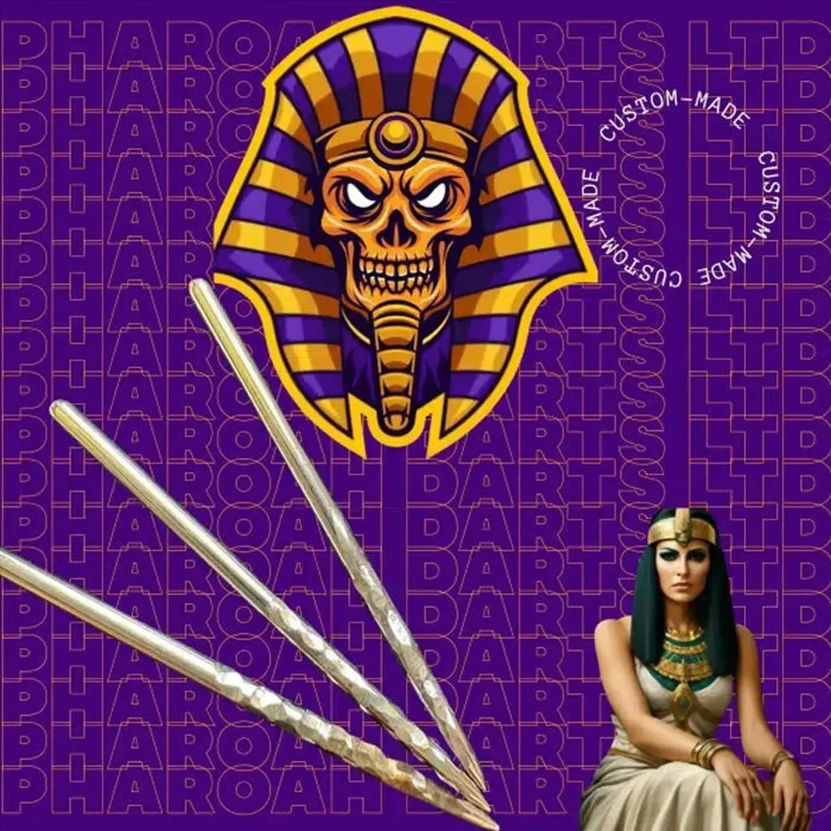 Pharaoh Points Cleopatra S Cut Dart Points-2-Black-26mm-Premier Darts