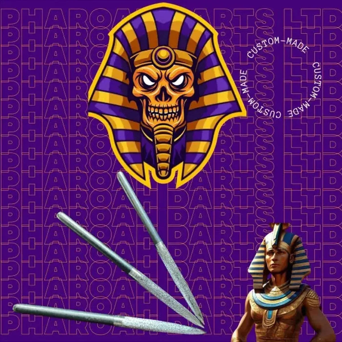 Pharaoh Points Ramses Half Grip Dart Points-2-Silver-26mm-Premier Darts