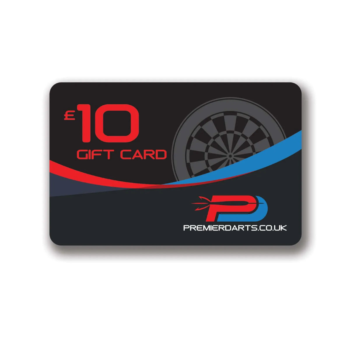 £10 gift card with Premier Darts logo