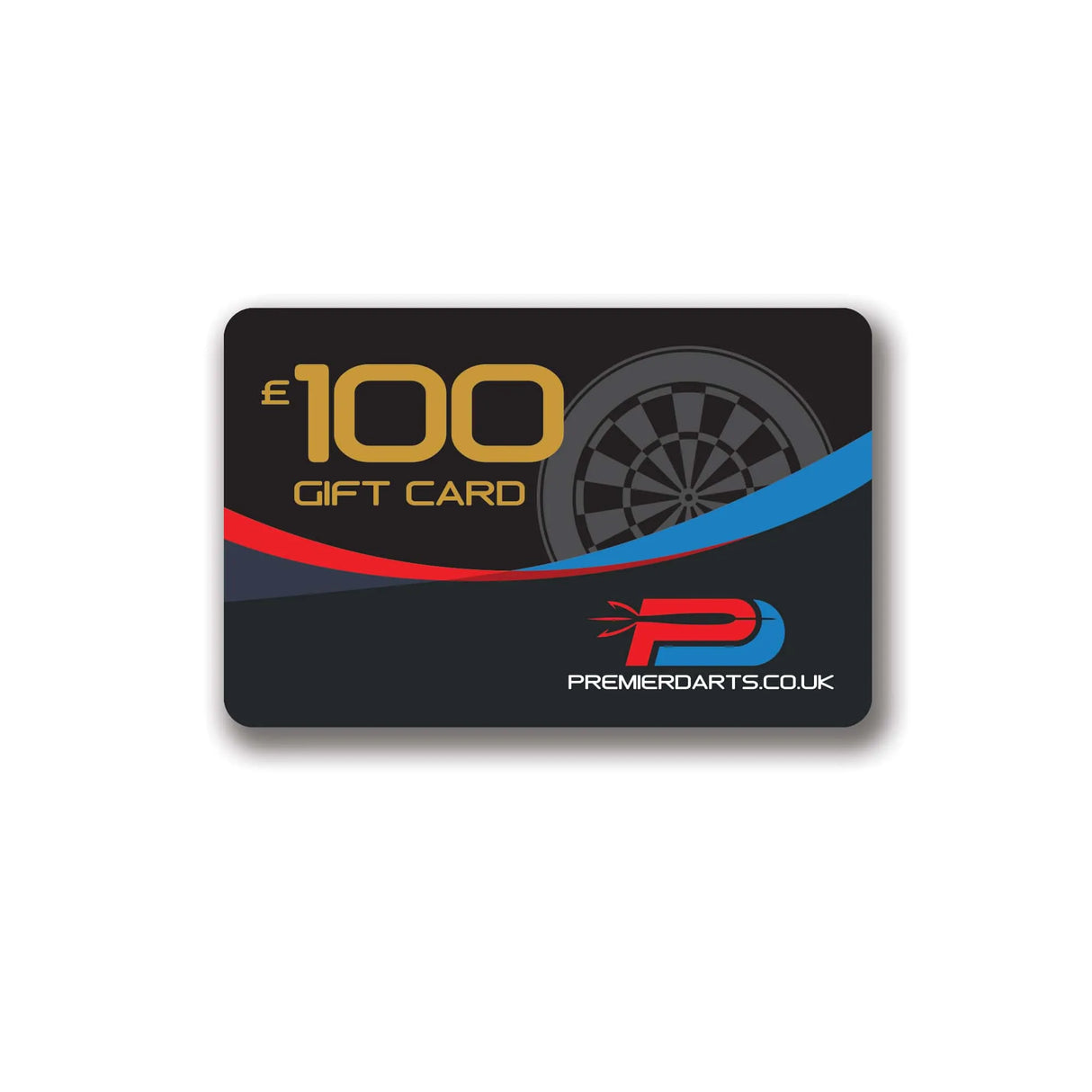 £100 gift card with Premier Darts logo