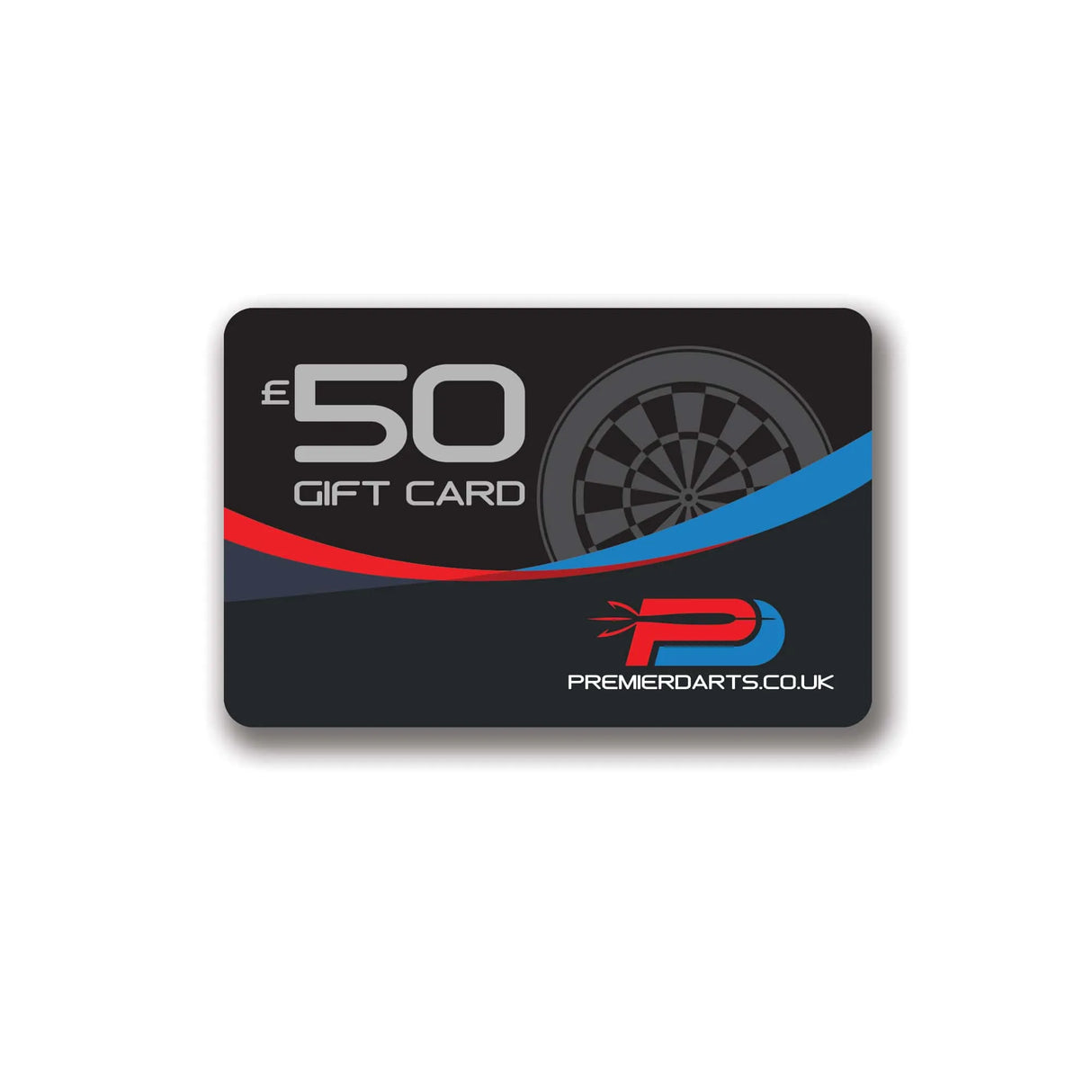 £50 gift card with Premier Darts logo