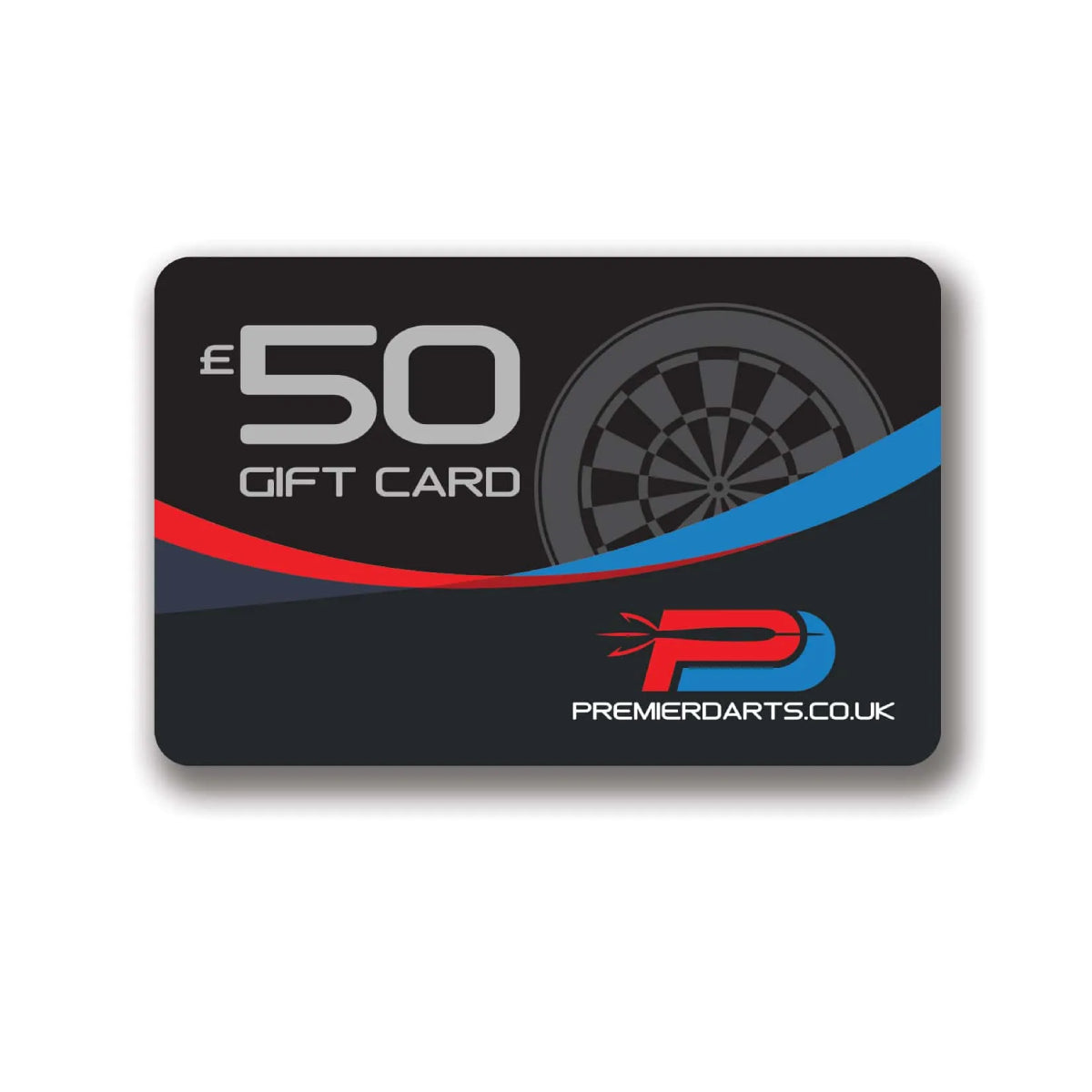 £50 gift card with Premier Darts logo
