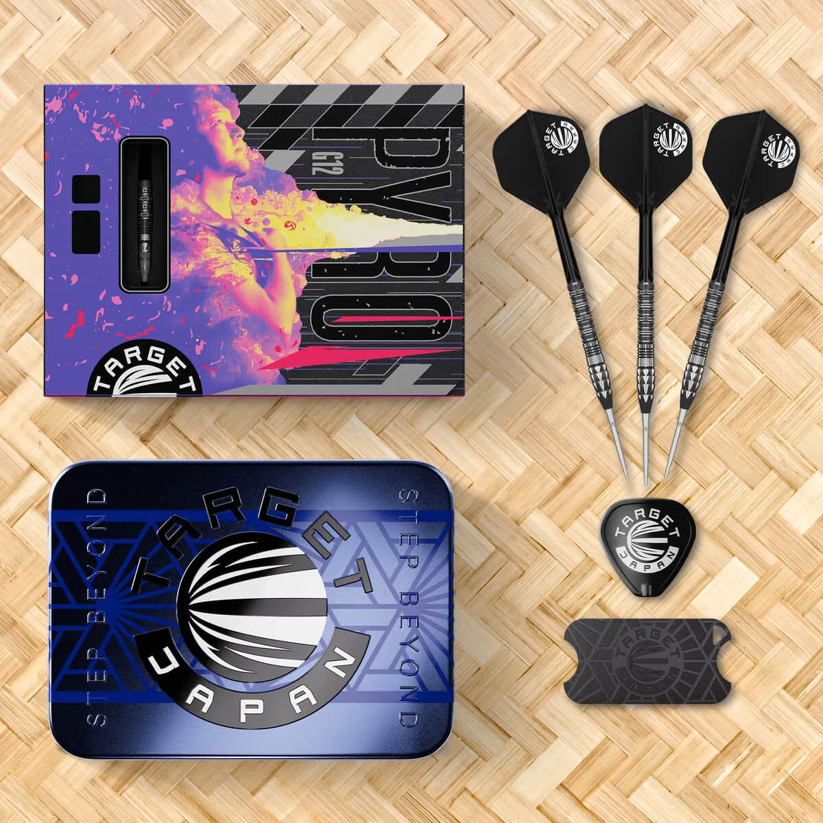 Target Japan Mitsumasa Hoshino Pyro G12 90% Tungsten Steel Tip Darts-10-23 GRAM-Premier Darts
