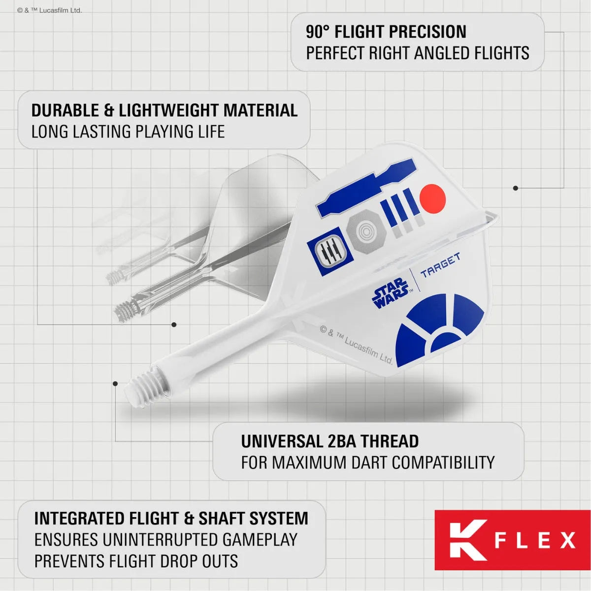 Target Darts R2D2 KFlex Flight System No6
