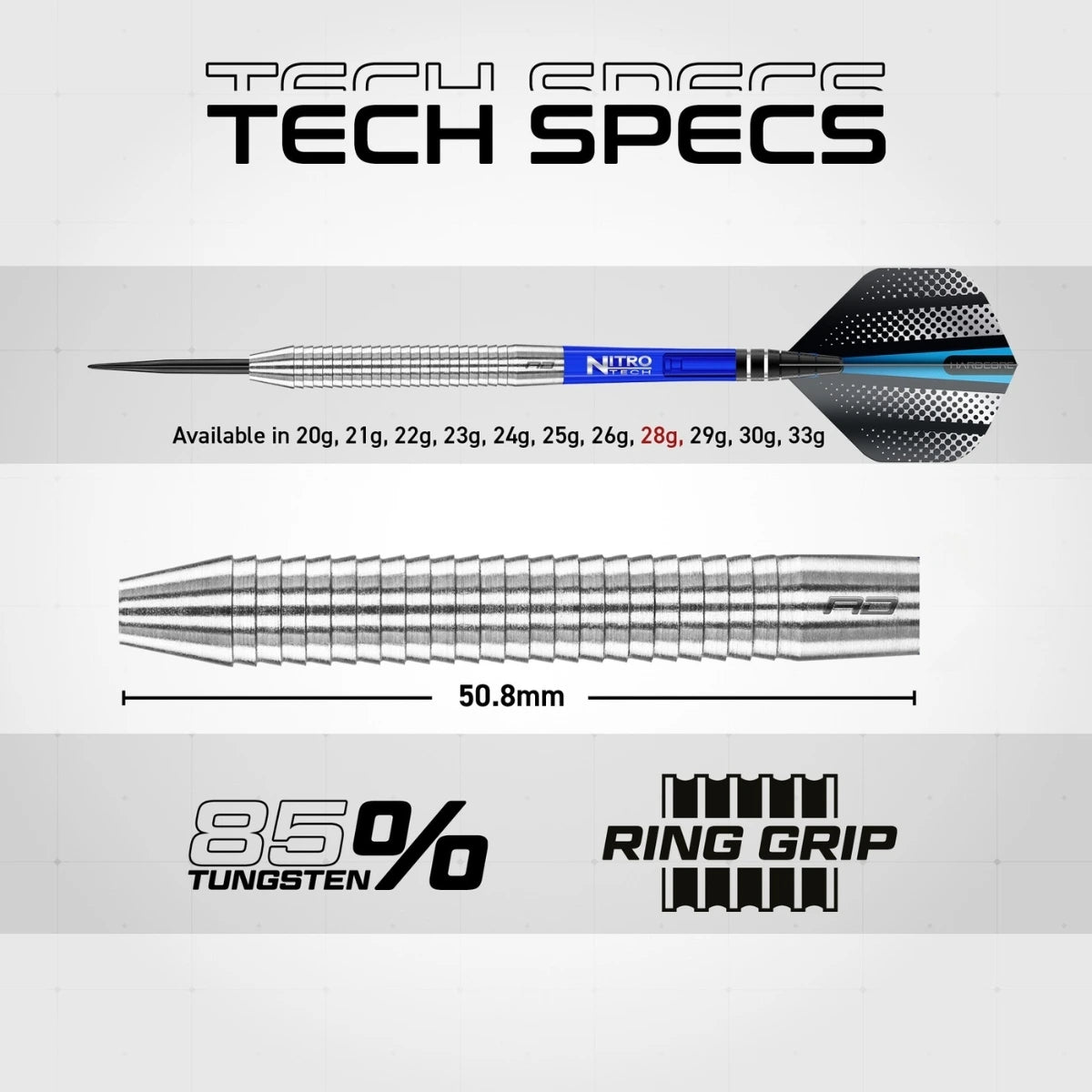 Red Dragon Razor Edge Original 85% Tungsten Steel Tip Darts-5-20 GRAM-Premier Darts