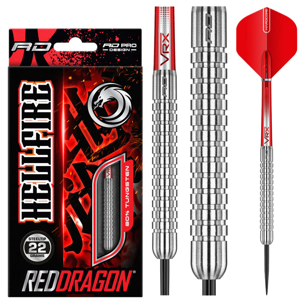 Red Dragon Hell Fire A 80% Tungsten Steel Tip Darts-1-22 GRAM-Premier Darts