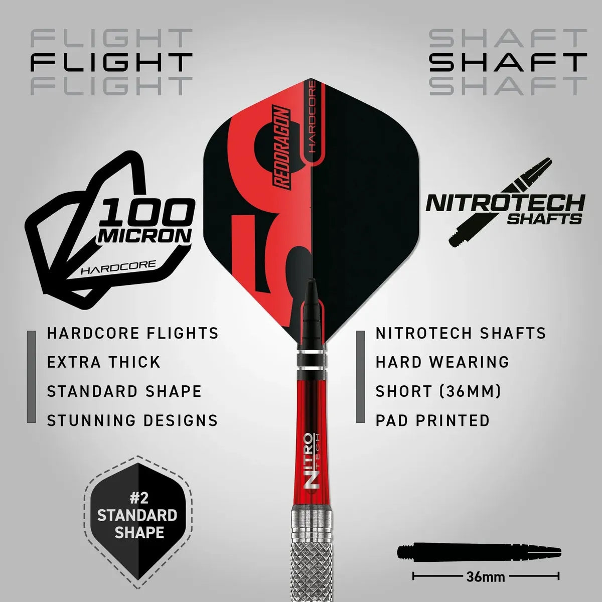 Red Dragon 50 Year Collection Grizzly 4 85% Tungsten Steel Tip Darts