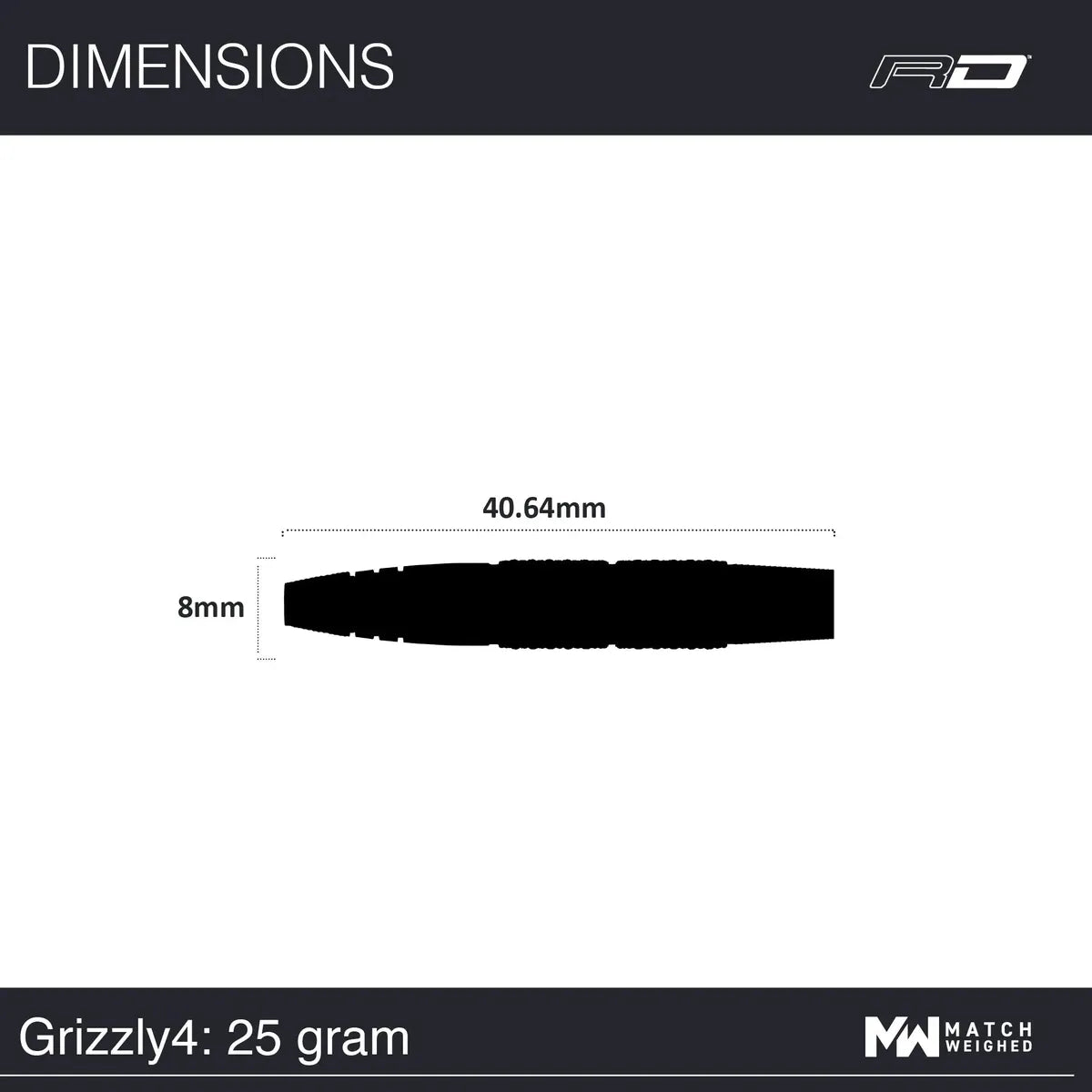 Red Dragon 50 Year Collection Grizzly 4 85% Tungsten Steel Tip Darts