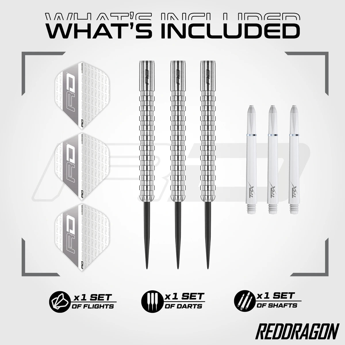 Red Dragon Javelin Original 85% Tungsten Steel Tip Darts-3-21 GRAM-Premier Darts