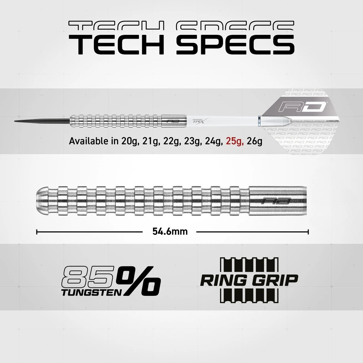 Red Dragon Javelin Original 85% Tungsten Steel Tip Darts-5-21 GRAM-Premier Darts