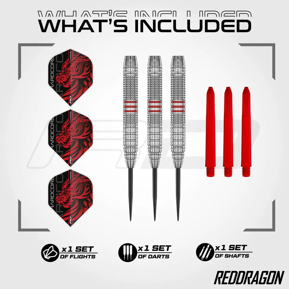 Red Dragon Jonny Clayton SE Brass Steel Tip Darts-3-21 GRAM-Premier Darts