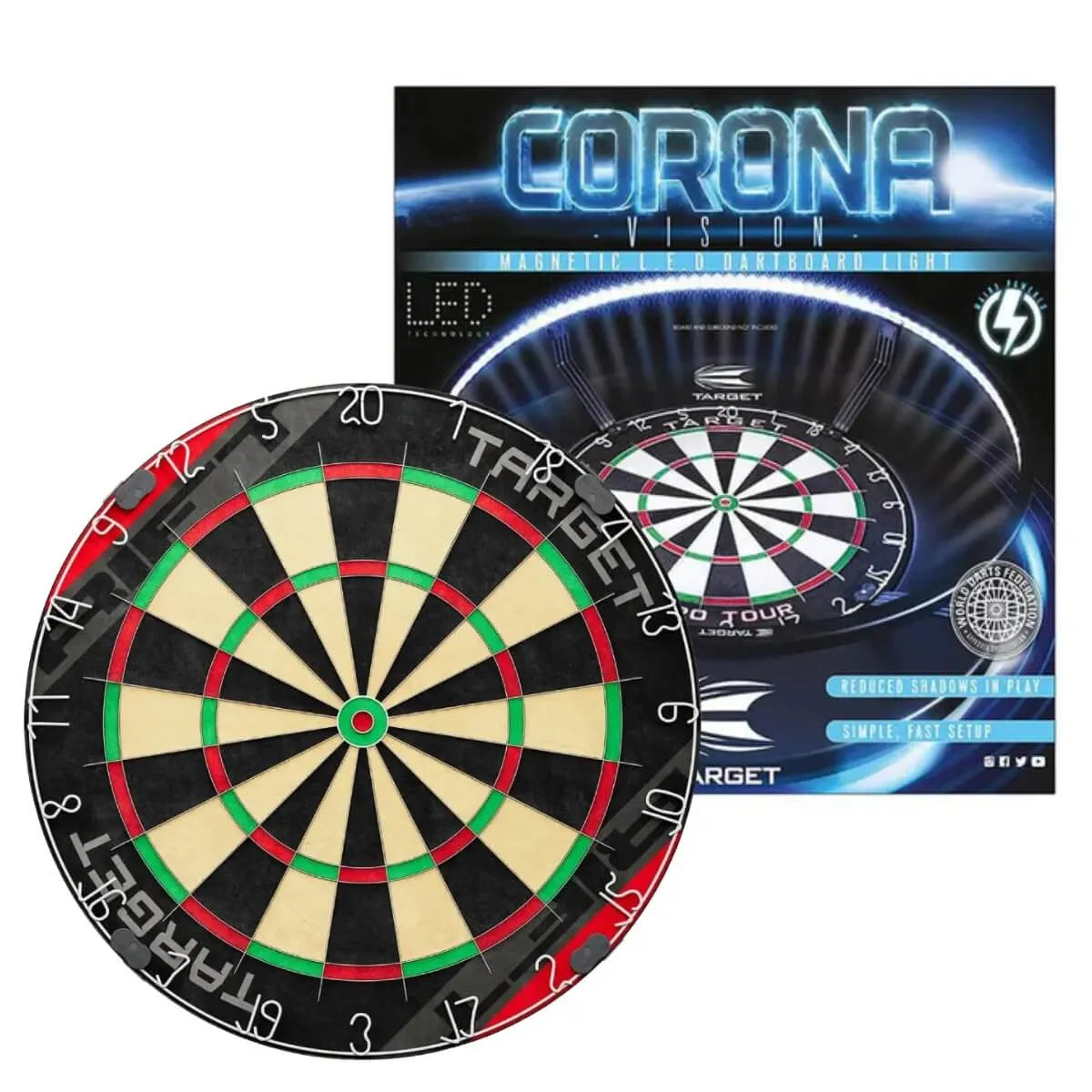 Target Rift Dartboard + Corona Light Bundle-1-Premier Darts