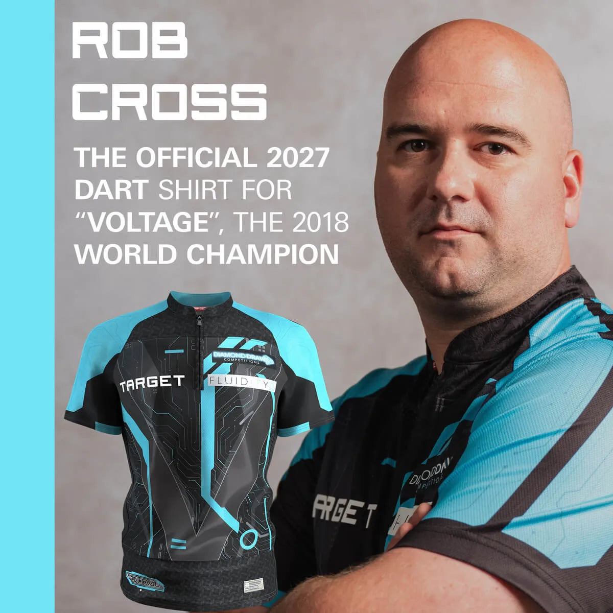Target Darts Rob Cross 2027 Player Shirt-3-XSmall-Premier Darts