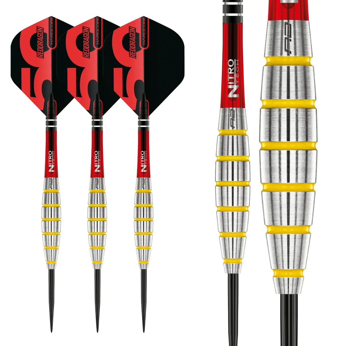 Red Dragon 50 Year Collection Chunky Stumpy 3 85% Tungsten Steel Tip Darts