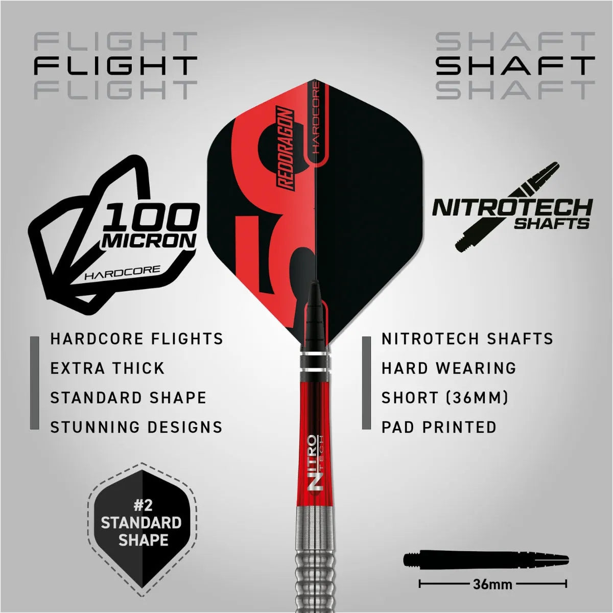 Red Dragon 50 Year Collection Penetrator 1 95% Tungsten Steel Tip Darts