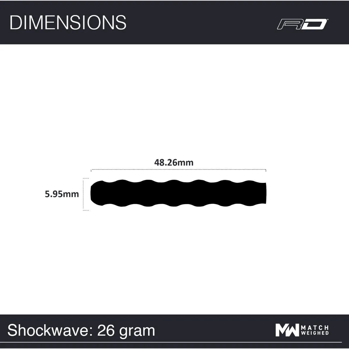 Red Dragon 50 Year Collection Shockwave 90% Tungsten Steel Tip Darts