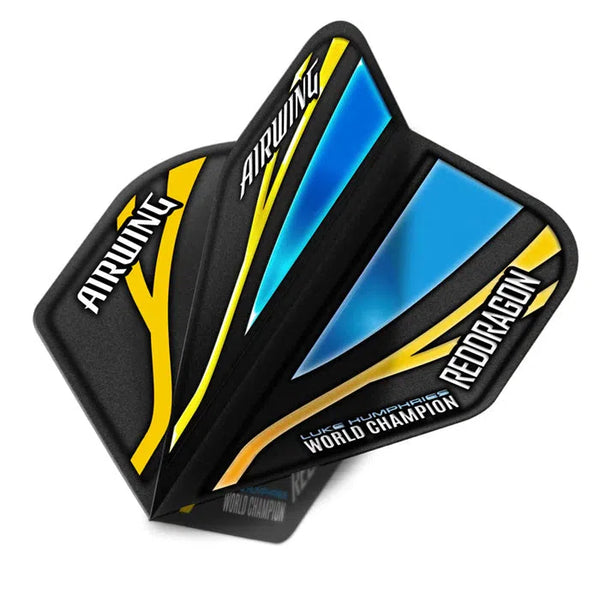 Red Dragon Airwing Luke Humphries Word Champion Black & Blue Standard Flights-1-Premier Darts