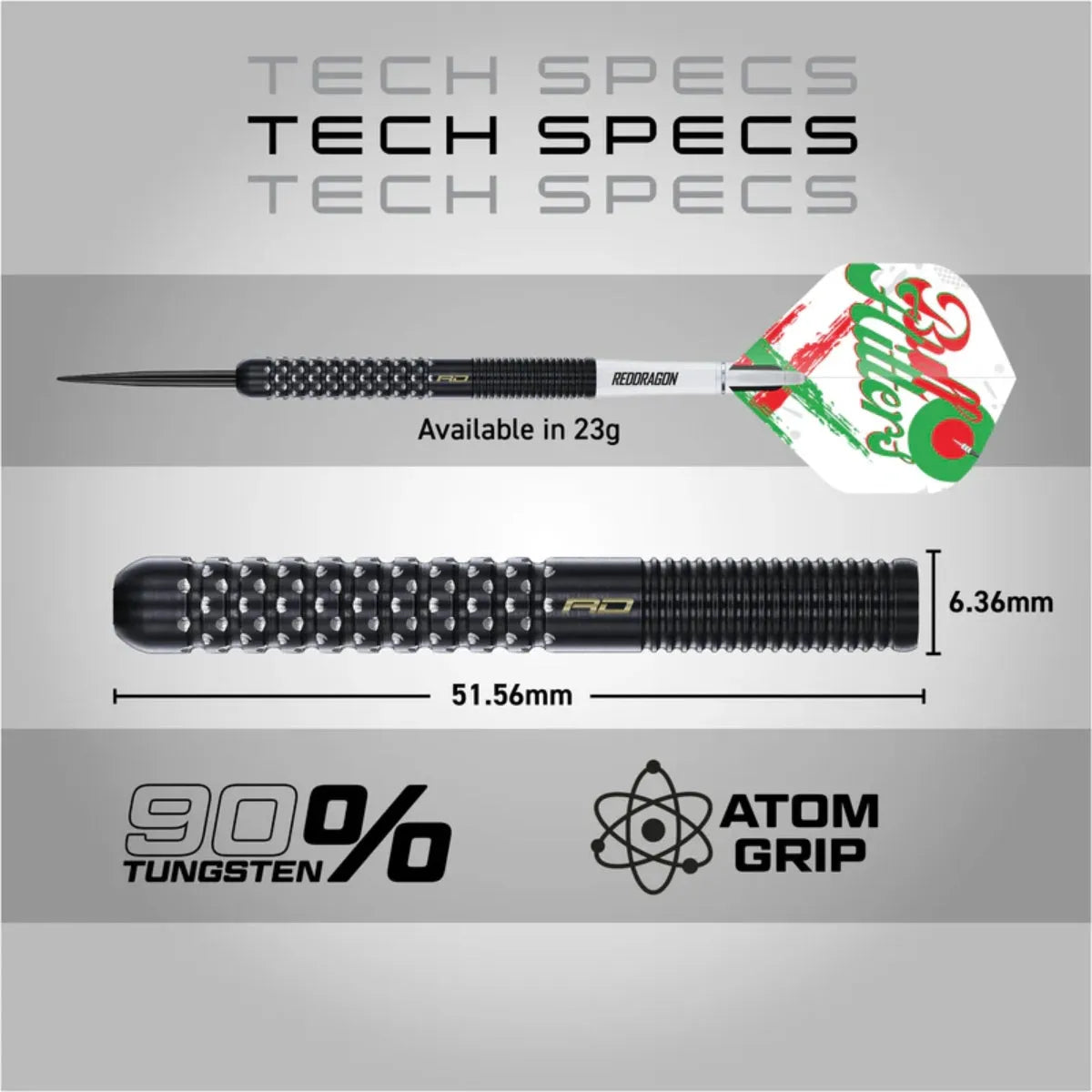 Red Dragon Bullhitters V1 90% Tungsten Steel Tip Darts