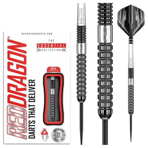 Red Dragon Carnage 2 90% Tungsten Steel Tip Darts-1-22 GRAM-Premier Darts