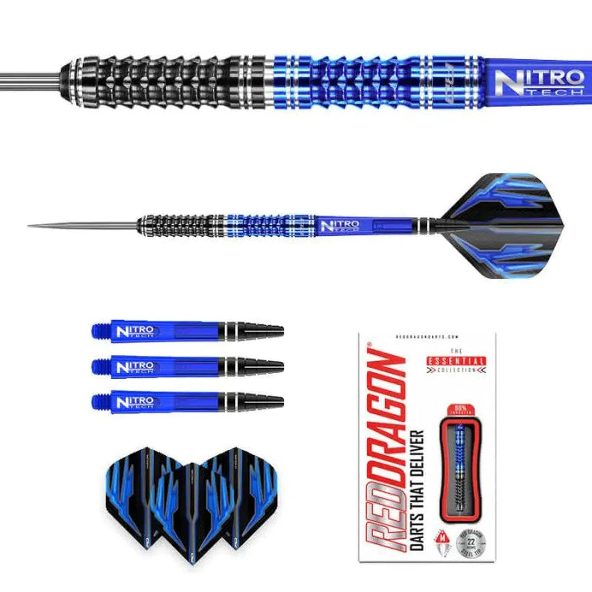 Red Dragon Delta 1 90% Tungsten Steel Tip Darts