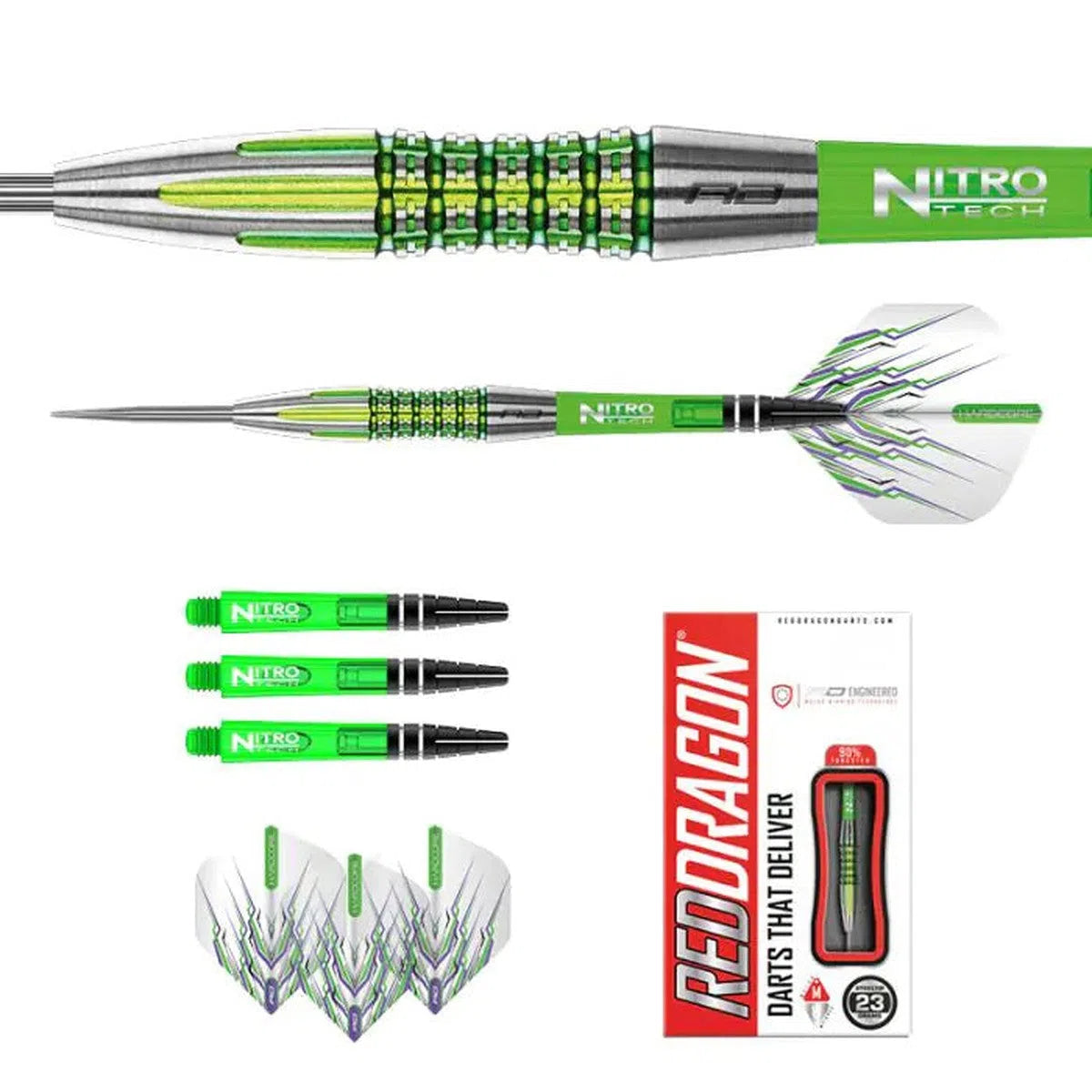 Red Dragon Fusion Plus 90% Tungsten Steel Tip Darts