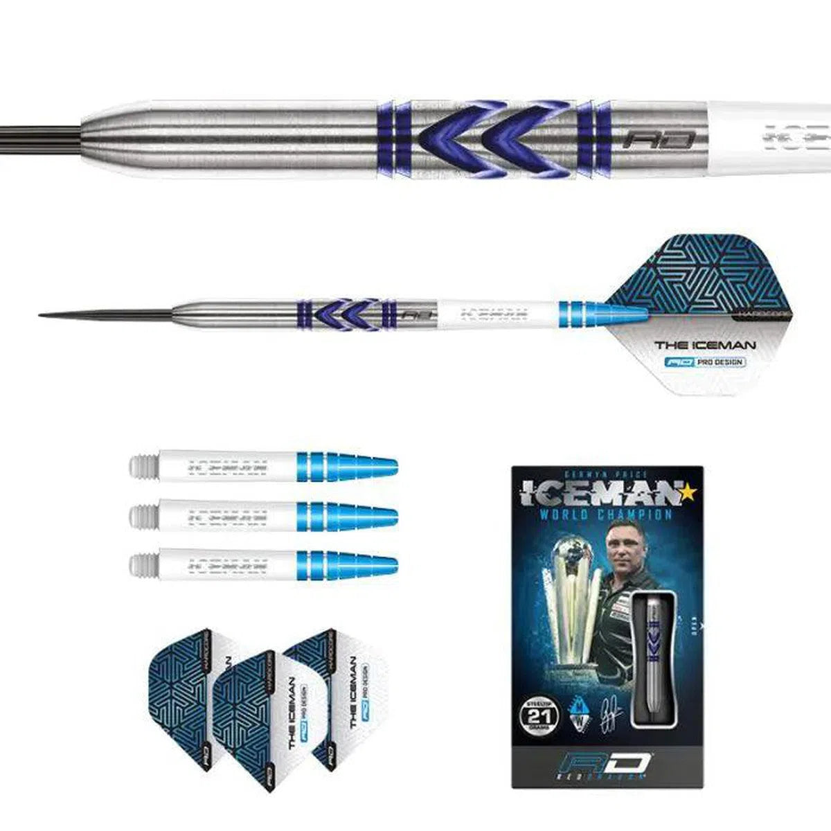 Red Dragon Gerwyn Price Avalanche Pro 90% Tungsten Steel Tip Darts