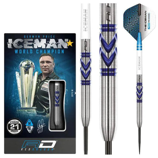 Red Dragon Gerwyn Price Avalanche Pro 90% Tungsten Steel Tip Darts-1-21 GRAM-Premier Darts