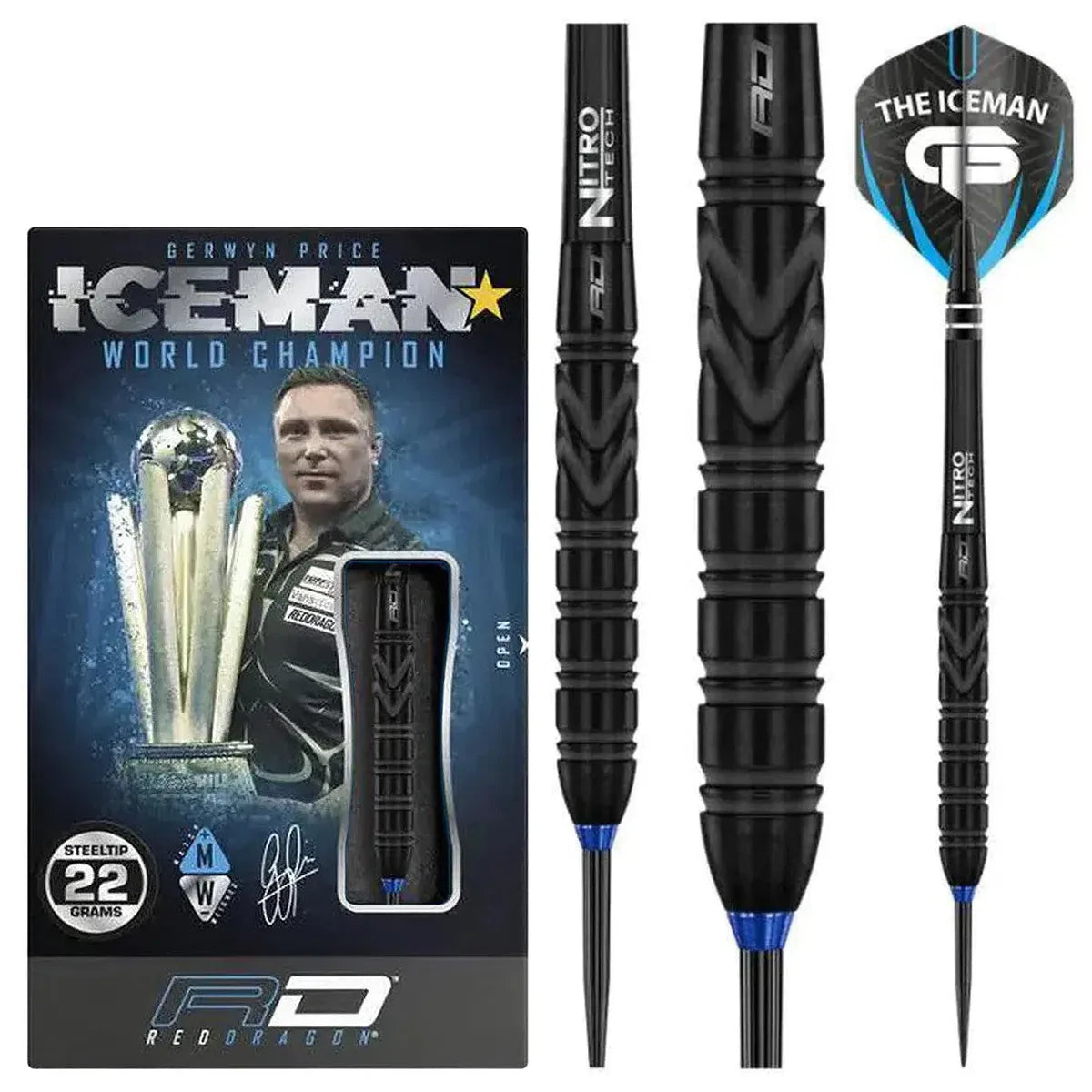 Red Dragon Gerwyn Price Black SE 90% Tungsten Steel Tip Darts