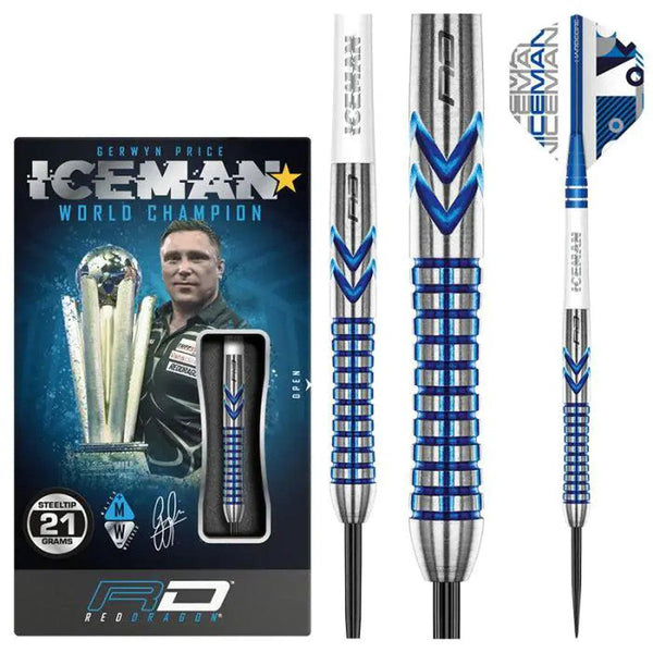Red Dragon Gerwyn Price Contour 90% Tungsten Steel Tip Darts-1-21 GRAM-Premier Darts