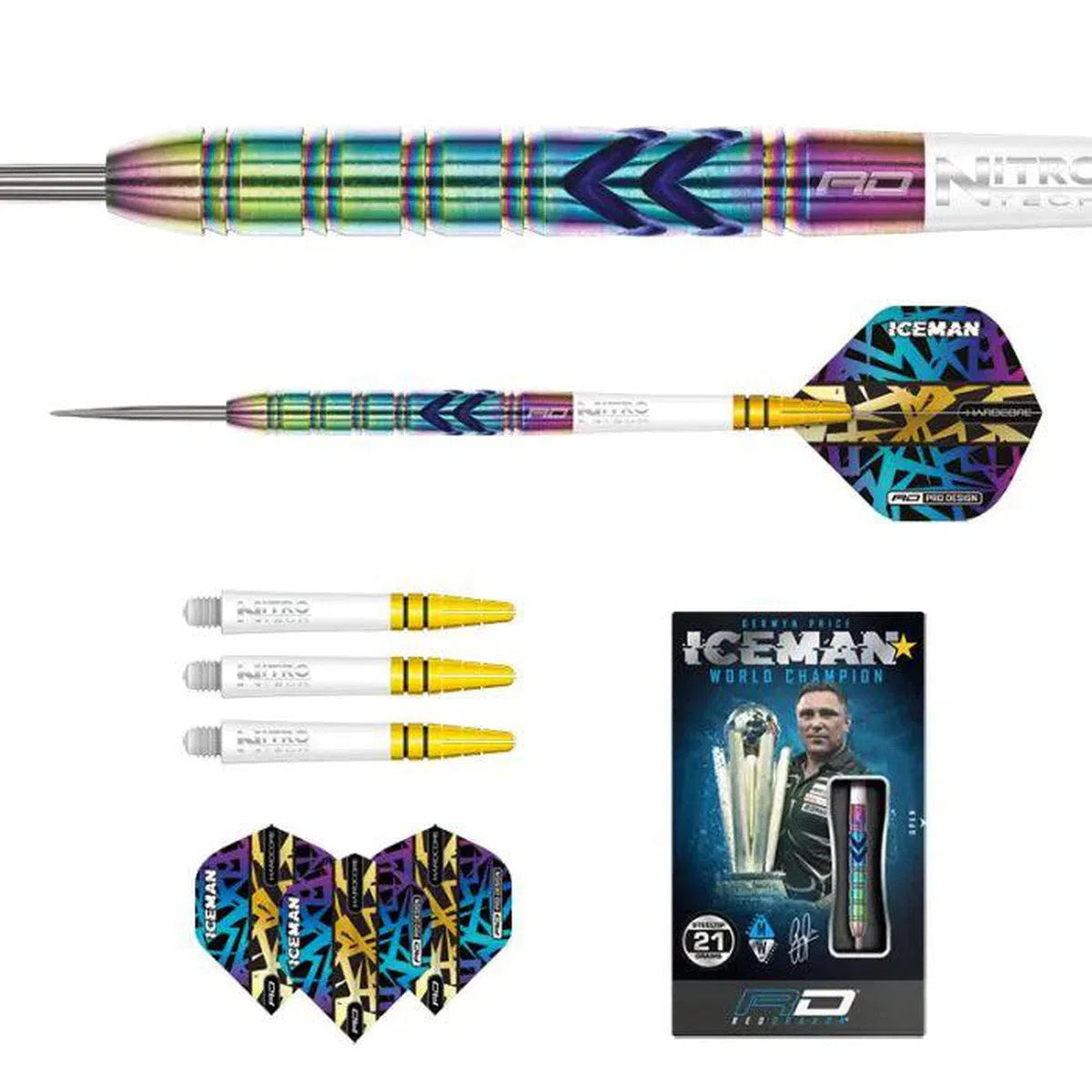 Red Dragon Gerwyn Price Ionic 90% Tungsten Steel Tip Darts