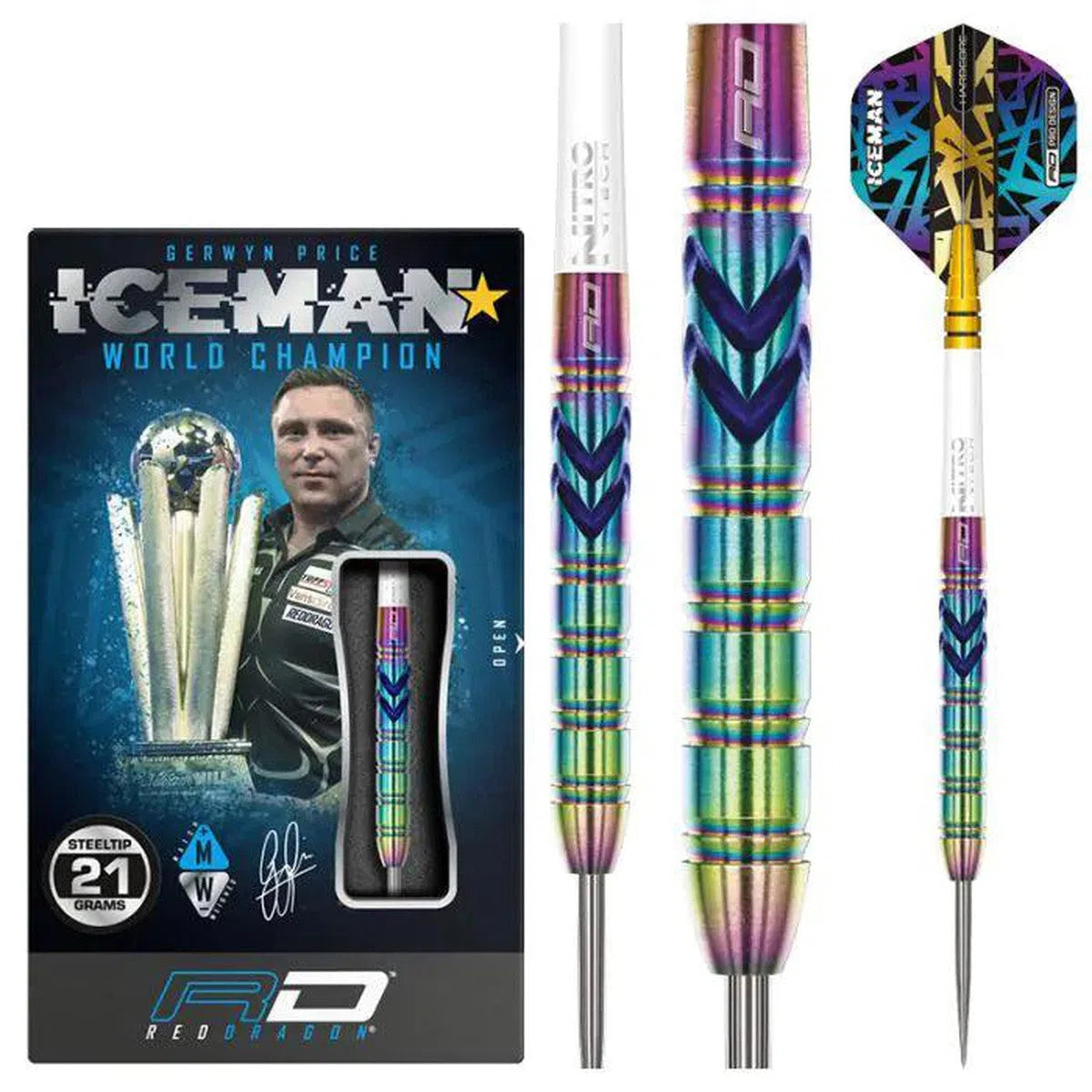 Red Dragon Gerwyn Price Ionic 90% Tungsten Steel Tip Darts