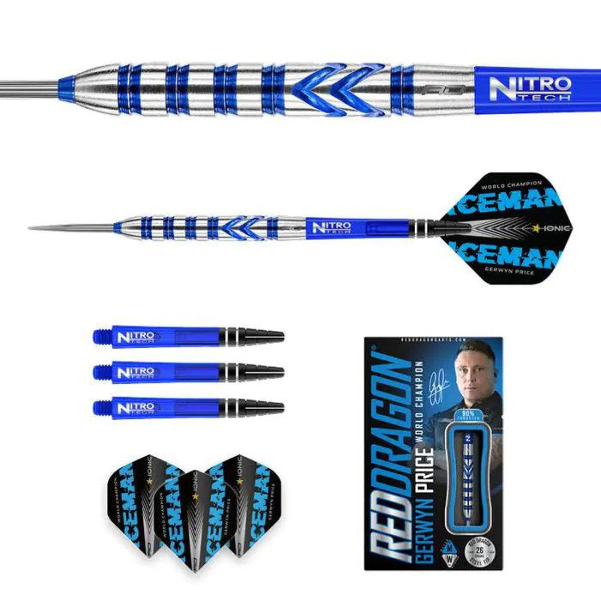 Red Dragon Gerwyn Price Originals 90% Tungsten Steel Tip Darts