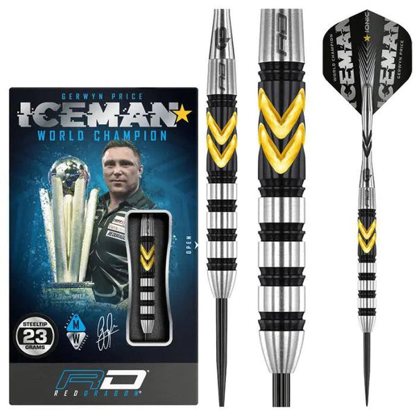 Red Dragon Gerwyn Price Thunder SE 90% Tungsten Steel Tip Darts-1-23 GRAM-Premier Darts