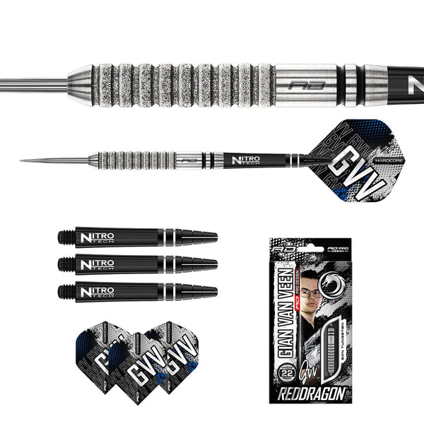 Red Dragon Grizzly 4 Anniversary Limited Edition 85% - Dartpijlen Red Dragon Grizzly 4 Anniversary Limited Edition 85% - Dartpijlen