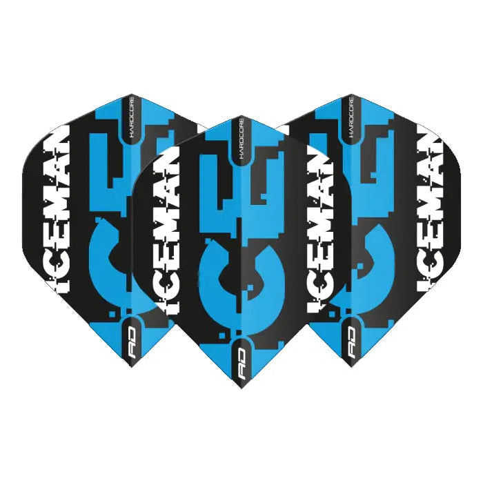 Red Dragon Hardcore Gerwyn Price Black and Blue Logo Standard Flights