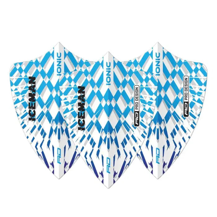 Red Dragon Hardcore Ionic Gerwyn Price Blue and White Burst Freestyle Flights