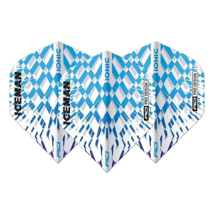 Red Dragon Hardcore Ionic Gerwyn Price Blue and White Burst Standard Flights