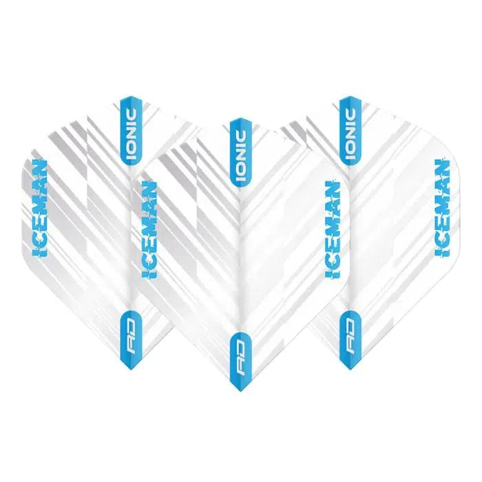 Red Dragon Hardcore Ionic Gerwyn Price White and Blue Stripe Standard Flights